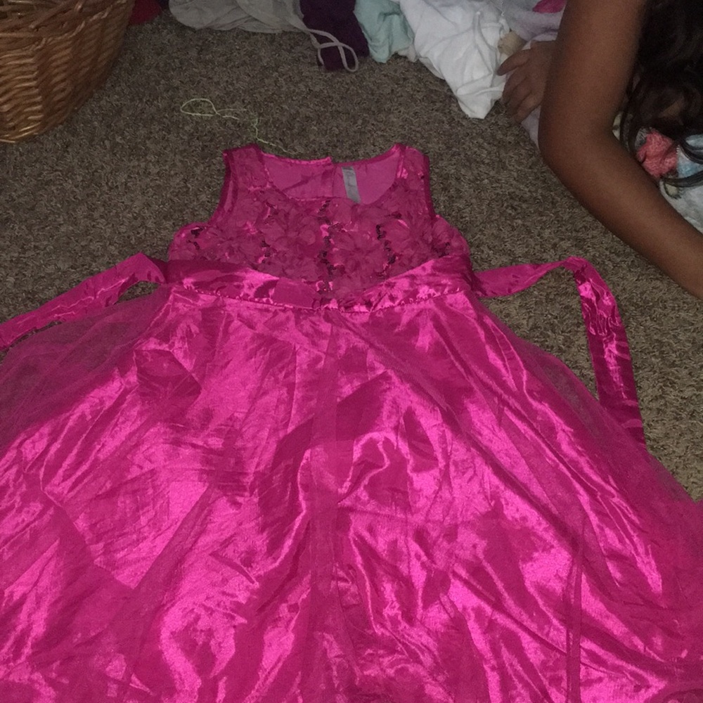 Pink cherokee sparkly dress.